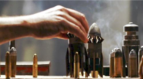 Chess set made from bullets from chronicles of riddick