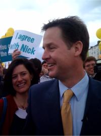 Alex Kent meets Nick Clegg in Eastbourne