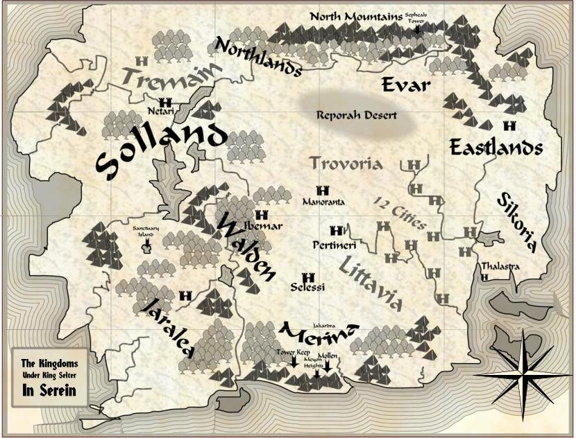 The Map of the Kingdoms under King Selter