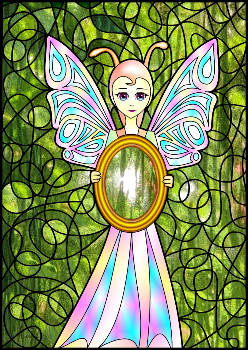 The Fairy Mirror Fairy Tale Illustration Symbol Hybrid by Silvia Hartmann