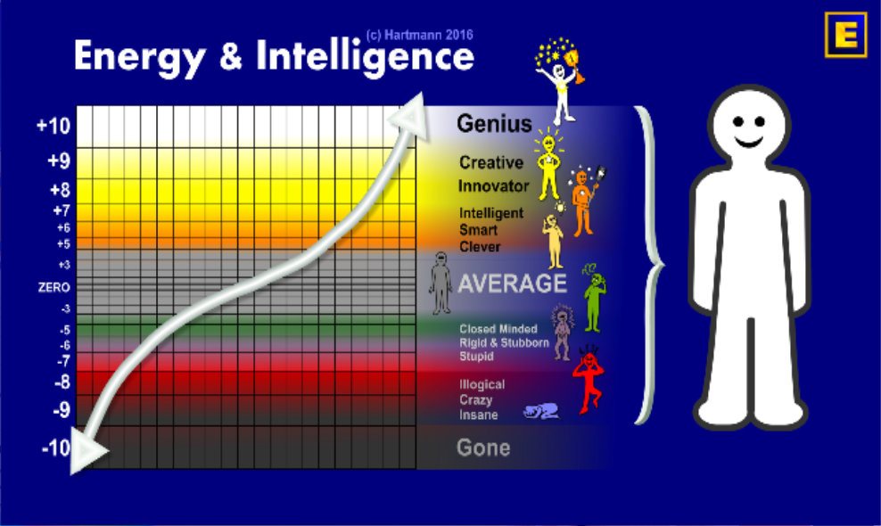 Fig 6: Intelligence increases when energy/information flow increases. (Hartmann)