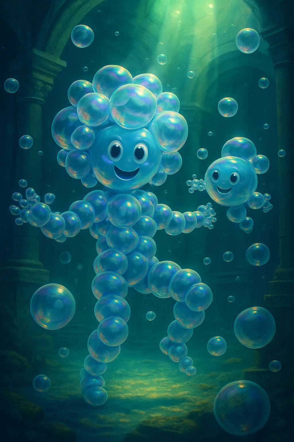 Bubble Being being "improved" by AI